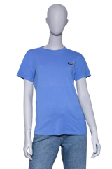 MIU MIU T-SHIRT COTTON BLUE