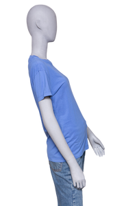 MIU MIU T-SHIRT COTTON BLUE