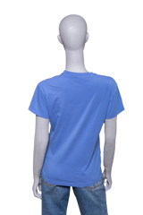 MIU MIU T-SHIRT COTTON BLUE