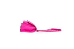 MIU MIU CANAPA CHAIN FLAP CANVAS FUXIA
