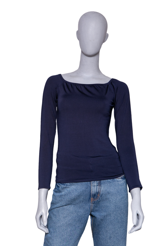 RALPH LAUREN LONG SLEEVE TOP NAVY