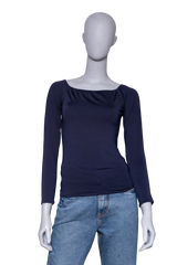 RALPH LAUREN LONG SLEEVE TOP NAVY