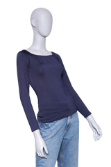 RALPH LAUREN LONG SLEEVE TOP NAVY