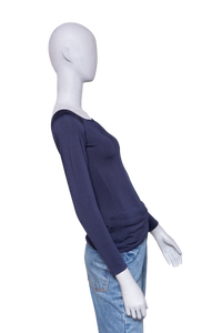 RALPH LAUREN LONG SLEEVE TOP NAVY