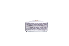 CHANEL 25 MINI METALLIC CALFSKIN & GOLD METAL SILVERY