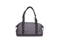 GUCCI SMALL GG CANVAS DUFFLE BAG NYLON BLACK