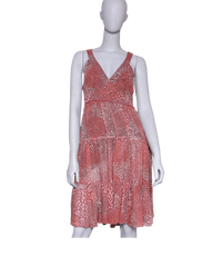 BURBERRY BRIT DRESS PRINTED RED