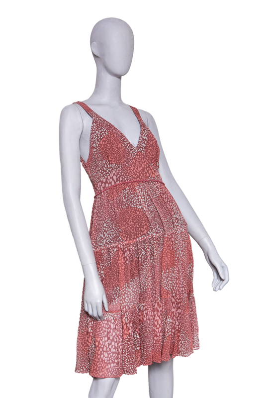 BURBERRY BRIT DRESS PRINTED RED