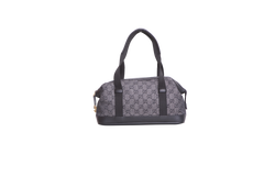 GUCCI SMALL GG CANVAS DUFFLE BAG NYLON BLACK
