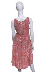 BURBERRY BRIT DRESS PRINTED RED