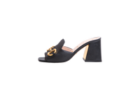 GUCCI SANDALS HORSEBIT SLIDE BLACK