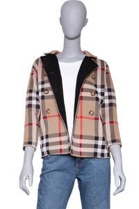 BURBERRY COAT KIDS VINTAGE CHECK BEIGE