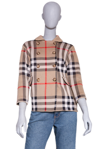 BURBERRY COAT KIDS VINTAGE CHECK BEIGE