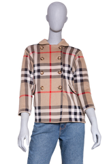 BURBERRY COAT KIDS VINTAGE CHECK BEIGE