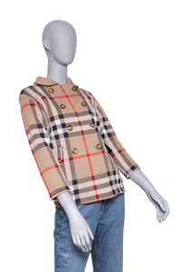 BURBERRY COAT KIDS VINTAGE CHECK BEIGE