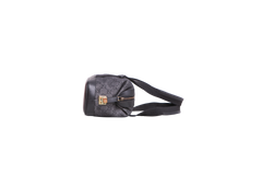 GUCCI SMALL GG CANVAS DUFFLE BAG NYLON BLACK
