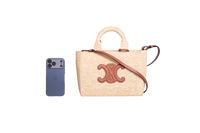 CELINE CABAS THAIS SMALL IN RAFFIA TANNED