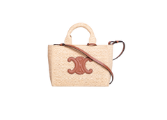 CELINE CABAS THAIS SMALL IN RAFFIA TANNED