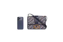 DIOR 30 MONTAIGNE JACQUARD DIOR OBLIQUE NAVY