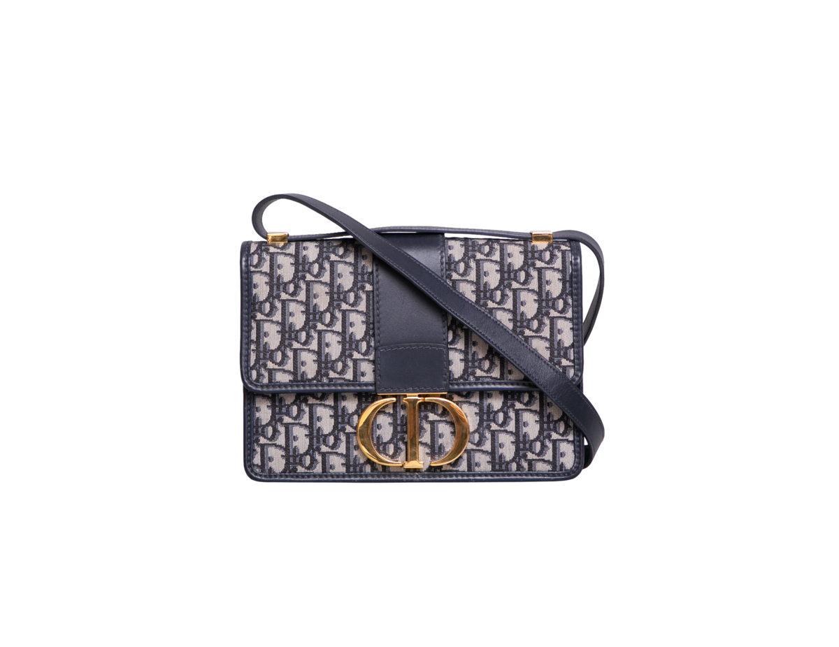 DIOR 30 MONTAIGNE JACQUARD DIOR OBLIQUE NAVY