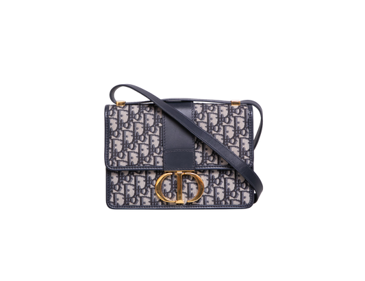 DIOR 30 MONTAIGNE JACQUARD DIOR OBLIQUE NAVY