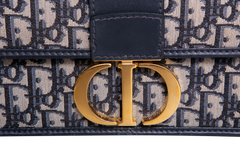 DIOR 30 MONTAIGNE JACQUARD DIOR OBLIQUE NAVY