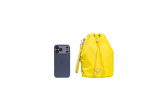 PRADA CONTENITORE MANIGLIA RE-NYLON LEMON YELLOW