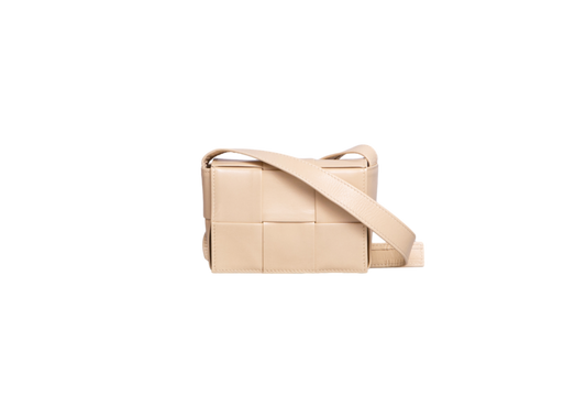 BOTTEGA CANDY CASSETTE MAXI INTRECCIATO BEIGE