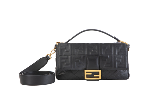 FENDI BAGUETTE ZUCCA EMBOSSED