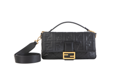 FENDI BAGUETTE ZUCCA EMBOSSED