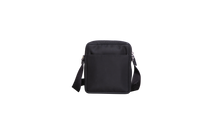 PRADA NYLON FLAT MESSENGER BAG BLACK