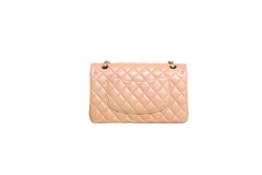 CHANEL CLASSIC DOUBLE FLAP MATELASSÊ ALMOND-GOLD HDWR