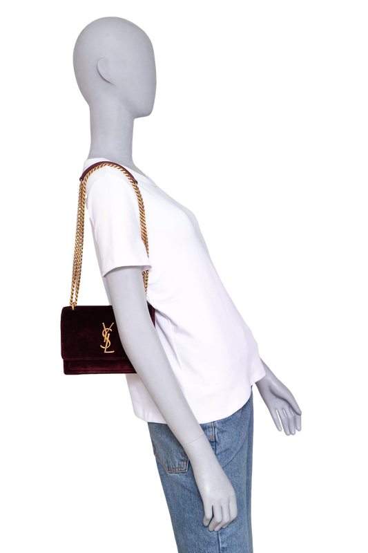 DESAPEGO ANNA FASANO YSL SUNSET VELVET MINI BURGUNDY