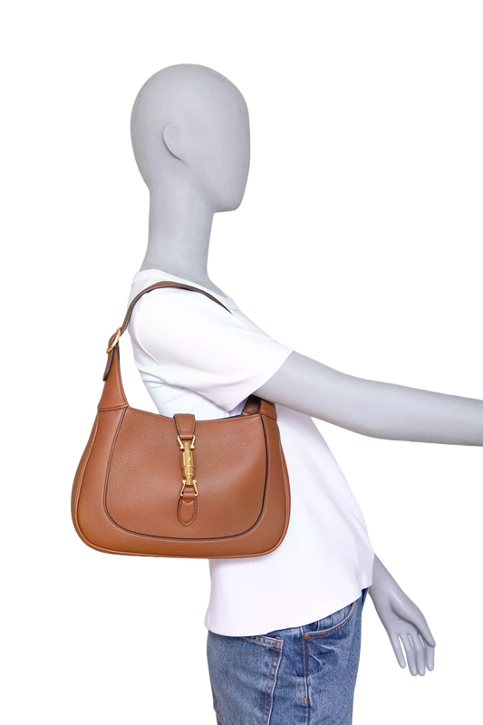 DESAPEGO ANNA FASANO GUCCI JACKIE 1966 SMALL GRAINED LEATHER BROWN