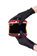 D&G LACED BOX CLUTCH RED