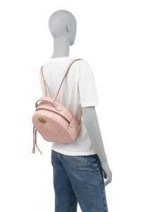 GUCCI BACKPACK SMALL GG MARMONT DUSTY PINK