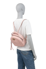 GUCCI BACKPACK SMALL GG MARMONT DUSTY PINK