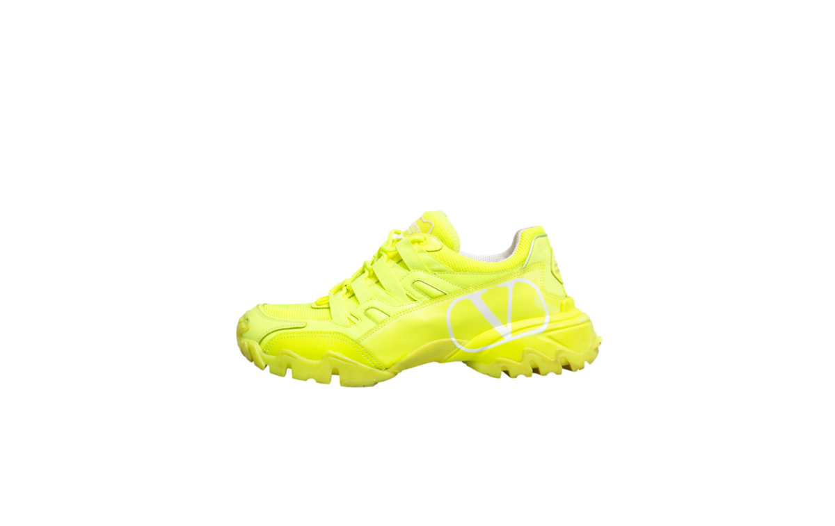 DESAPEGO THASSIA NAVES VALENTINO SNEAKERS CLIMBERS LEATHER/CANVAS GREEN FLUORESCENT - 36,5 BR