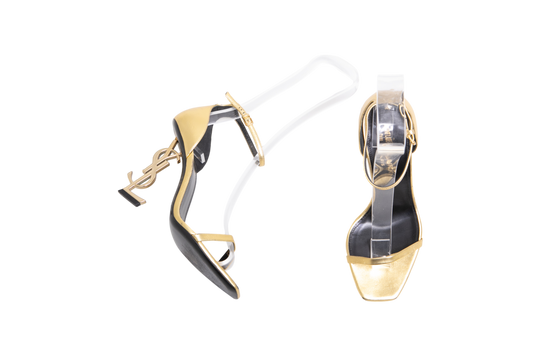 DESAPEGO THASSIA NAVES YSL SANDAL OPYUM LEATHER GOLD - 36,5 BR