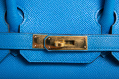 HERMÈS BIRKIN 30 BLEU ZANZIBAR-EPSOM-GOLD HDWR