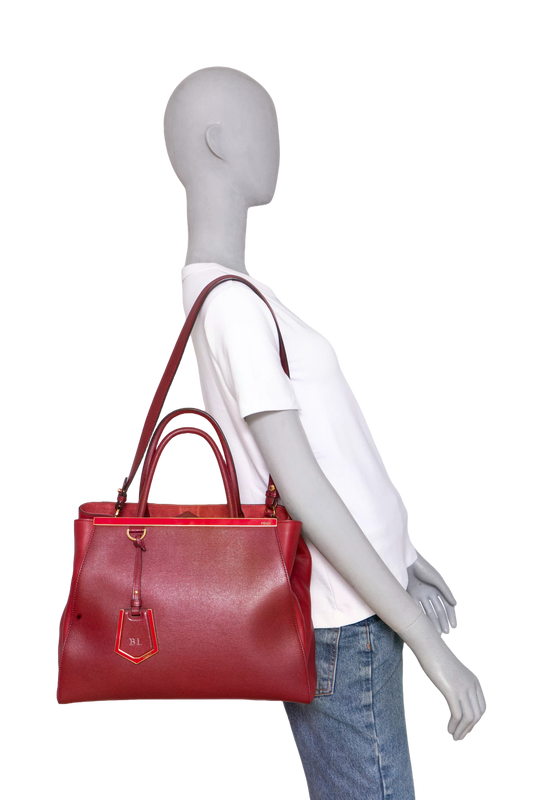 FENDI SHOPPING 2JOURS MEDIUM CHERRY