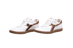 DESAPEGO THASSIA NAVES D&G X DIADORA SNEAKERS BRASIL INDOOR LEATHER WHITE/ANIMAL PRINT - 35,5/36 BR