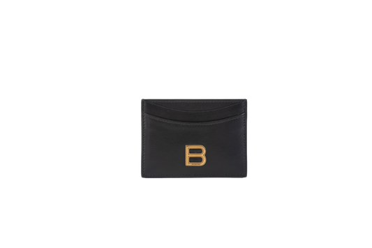 BALENCIAGA CARD HOLDER B LOGO BLACK