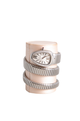 BVLGARI SERPENTI TUBOGAS QUARTZ AÇO WITH DIAMONDS