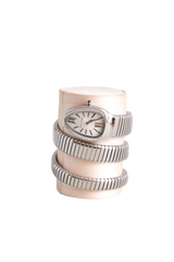 BVLGARI SERPENTI TUBOGAS QUARTZ AÇO WITH DIAMONDS