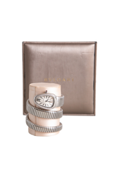 BVLGARI SERPENTI TUBOGAS QUARTZ AÇO WITH DIAMONDS