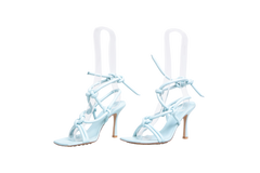 DESAPEGO THASSIA NAVES BOTTEGA SANDALS KNOTTE LEATHER PALE BLUE - 36,5 BR