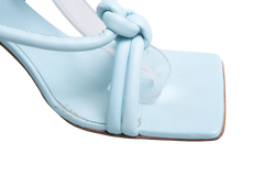 DESAPEGO THASSIA NAVES BOTTEGA SANDALS KNOTTE LEATHER PALE BLUE - 36,5 BR