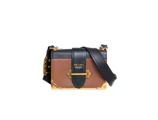 PRADA CITY CAHIER CALFSKIN AND SAFFIANO
