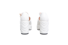 GUCCI SANDAL GG MARMONT MATELASSÊ WHITE -  37 BR